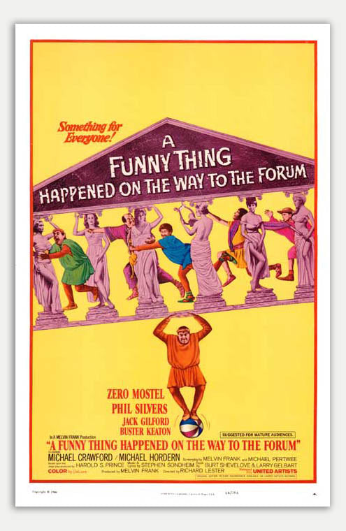 Funny Thing Happened On The Way To The Forum - 11 x 17 Movie Poster (1966 Reprint)