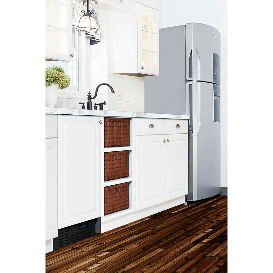 Summit 18 Built-In Ice Maker with 8 lbs. Daily Ice Production, Crescent Ice, ADA Compliant, ETL Listed, Frost-Free Operation