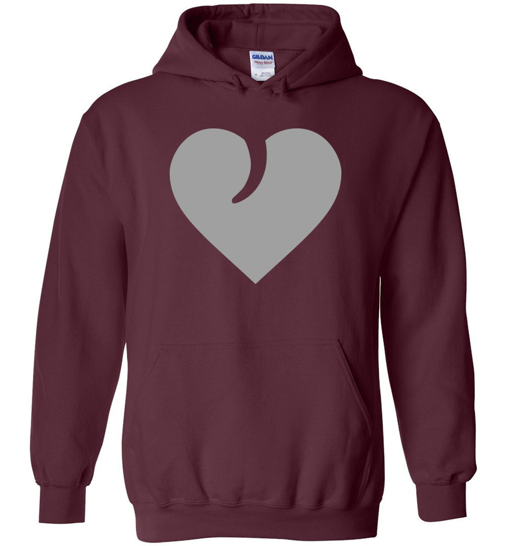 I Love Guns, Heart and Trigger Hoodie - Premium Quality for Gun Enthusiasts