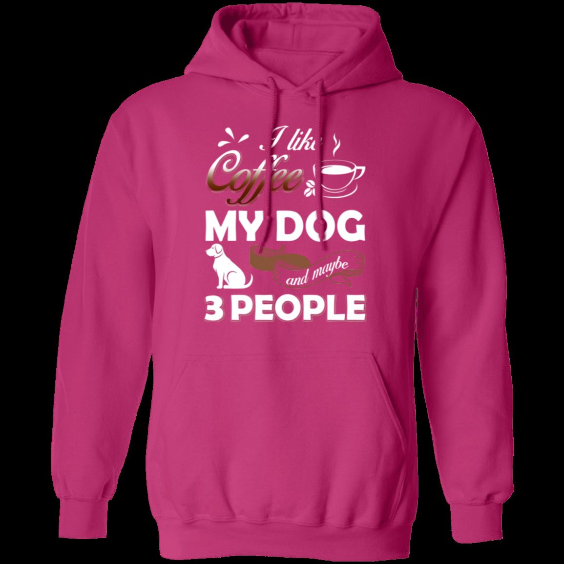 I LIKE COFFEE LADIES Pullover Hoodie - 8 oz Unisex Hoodie with Digital Print