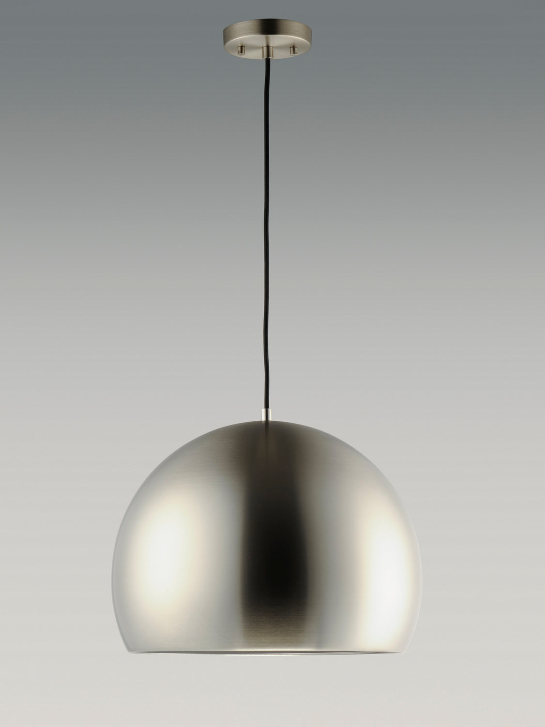 ET2 E24926-SNBK Palla LED Pendant Light in Satin Nickel/Black