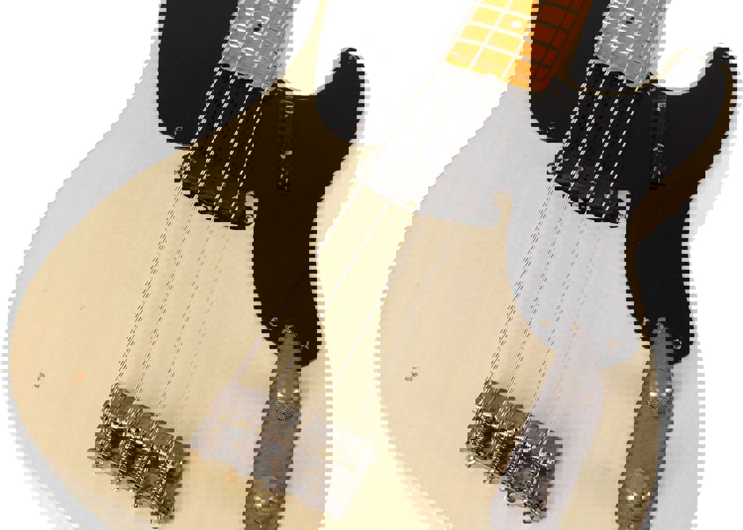 Nash PB-52 Bass Guitar in Mary Kaye White with Light Aging