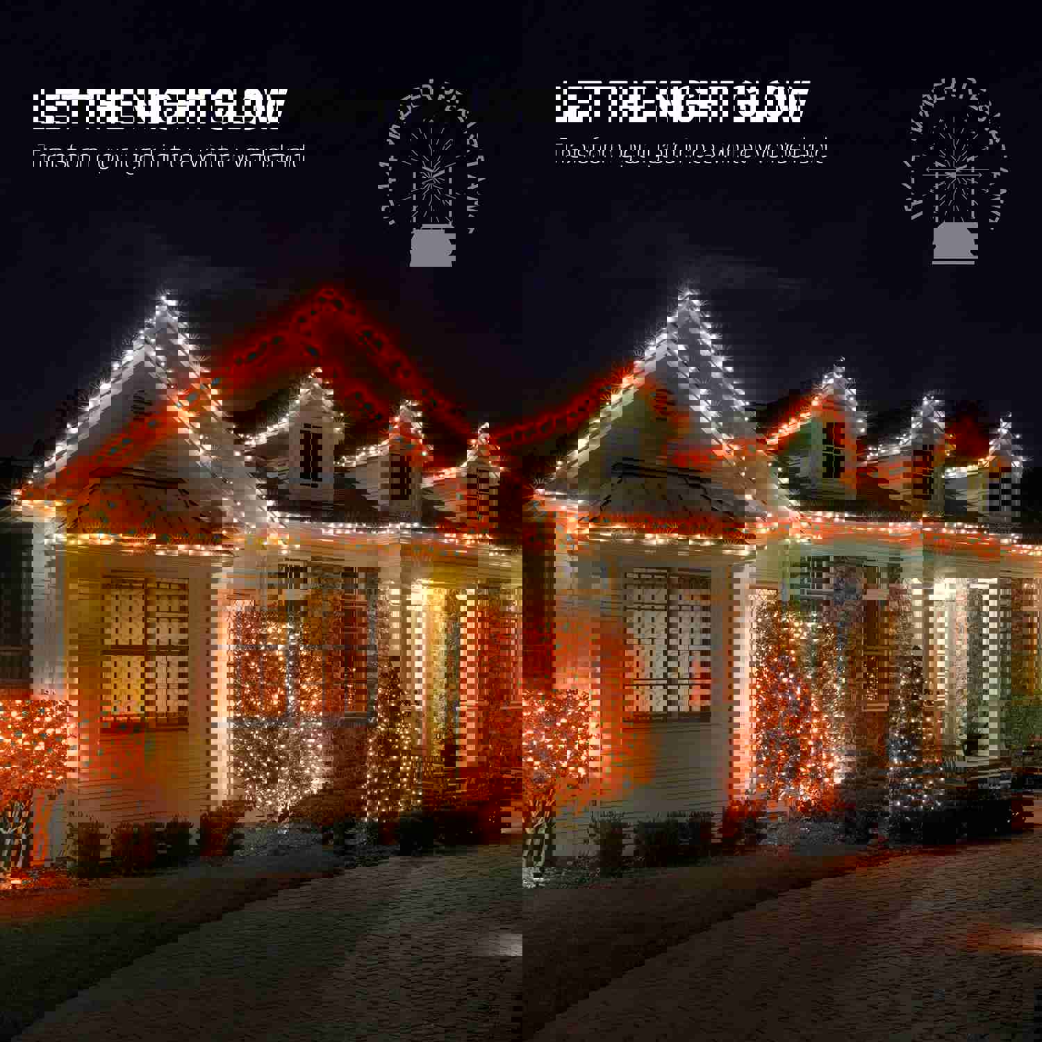 SEWANTA Christmas Lights Green Christmas Lights, UL Approved for Indoor/Outdoor Use, 22.8 Ft