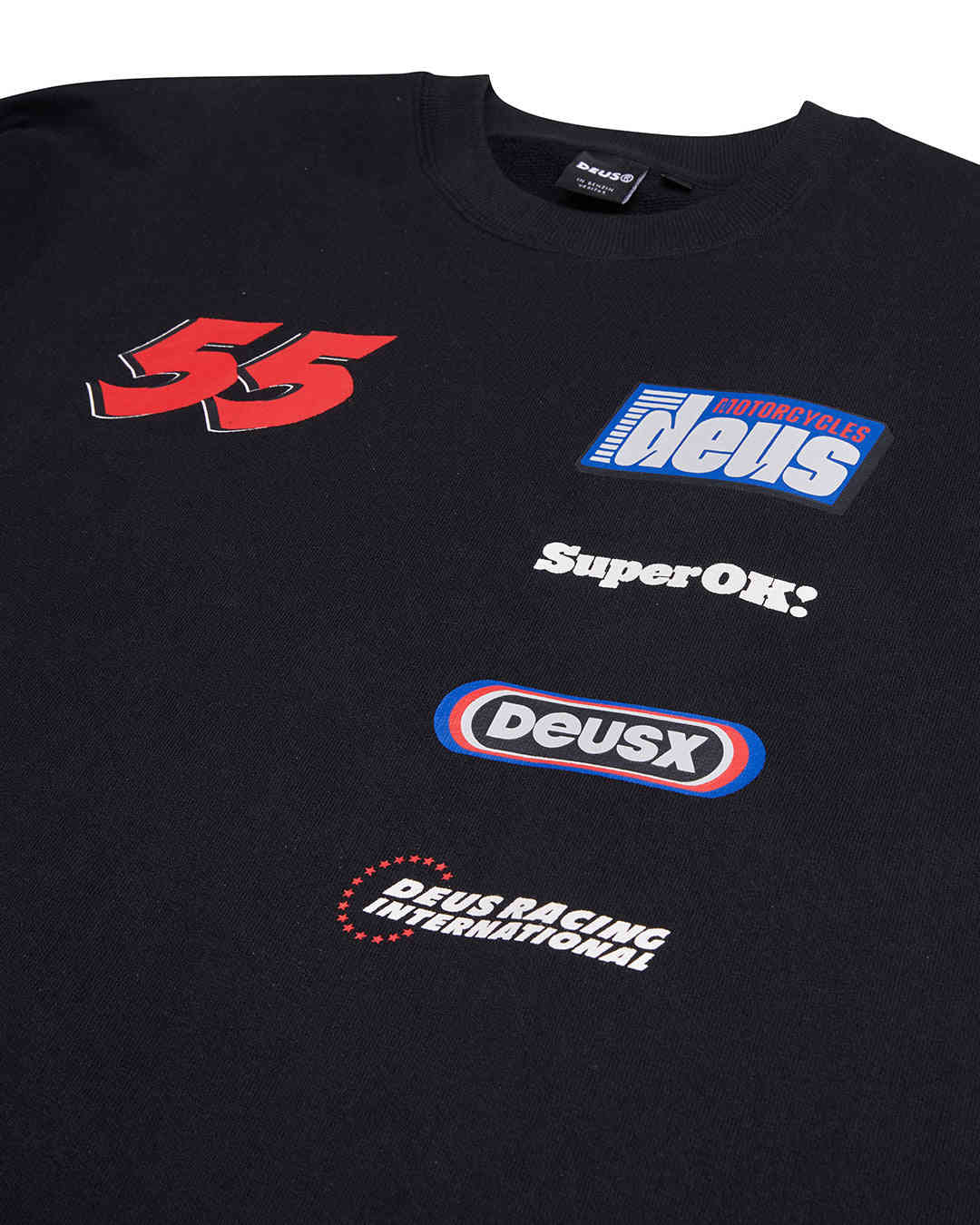 Moto Decal Crew - Black