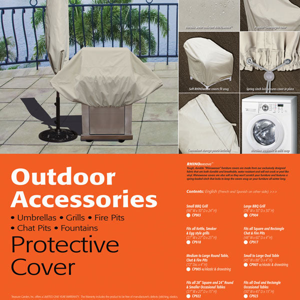CP936 - 59 x 39 X-Large Rectangle Fire Pit / Table / Ottoman Cover