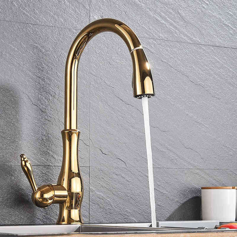 MIRODEMI® Pull Out Rotation High Arch Kitchen Sink Faucet