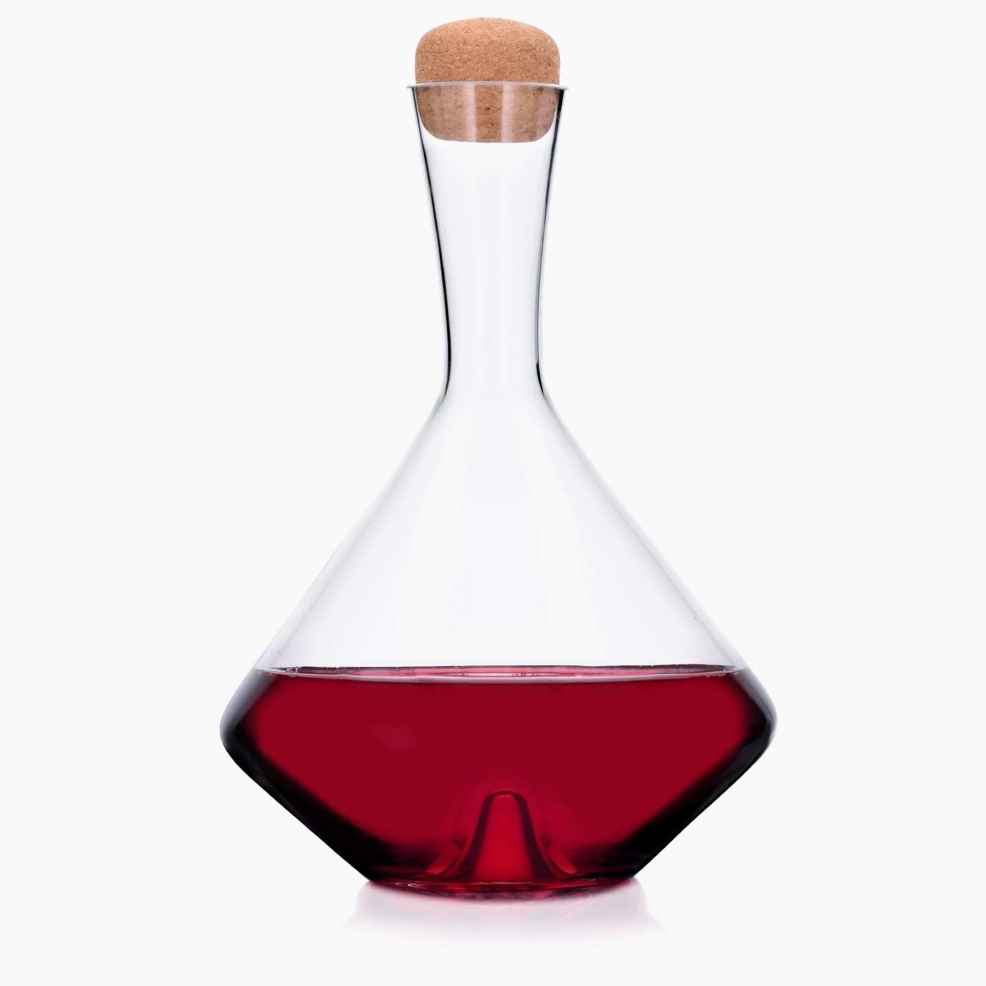 Elegant Wine Decanter Set with Six 18 OZ Red Wine Glasses