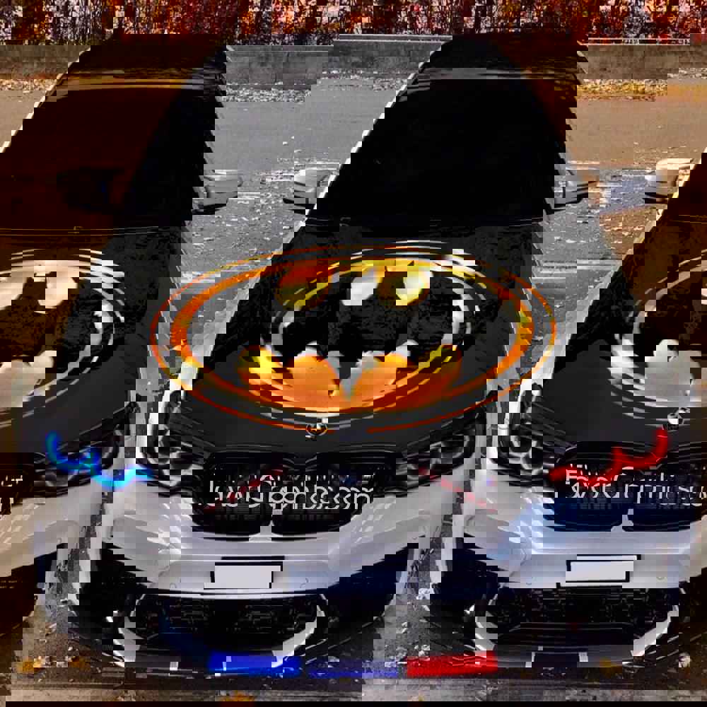 1989 Batman Logo Itasha Car Vinyl Hood Wrap Decal Sticker