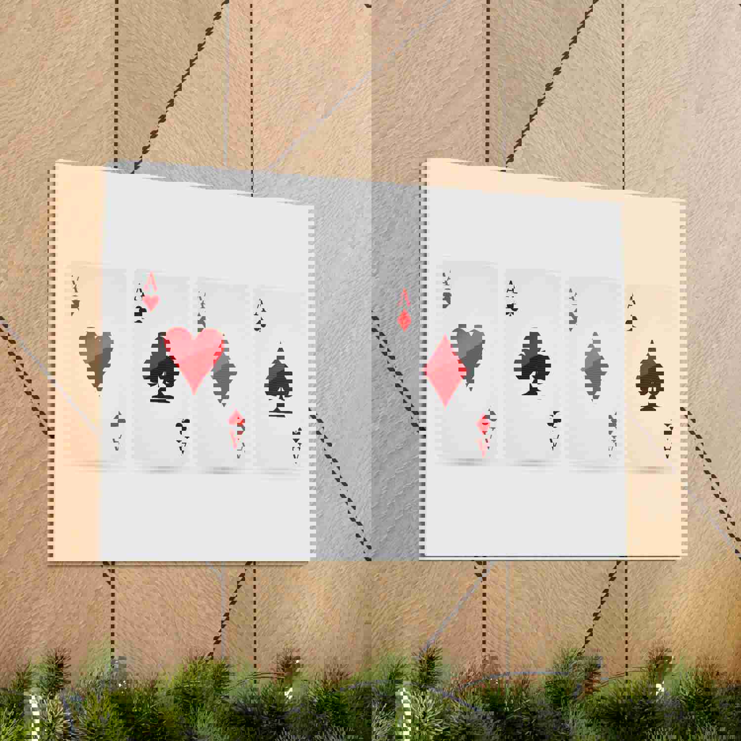 Ace Card Suit Playing Card Canvas Wall Art - Premium Home Decor Ready-to-Hang