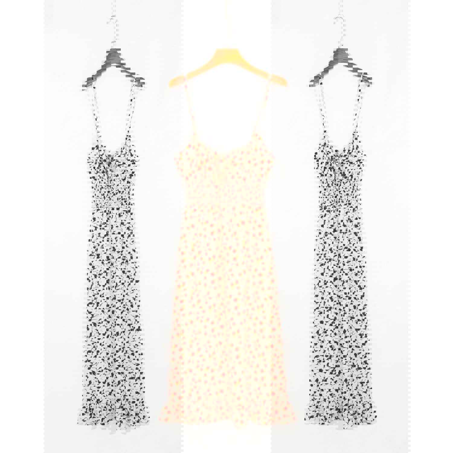 Fashion Floral Boho Dress - Vintage Style A-Line Midi Dress