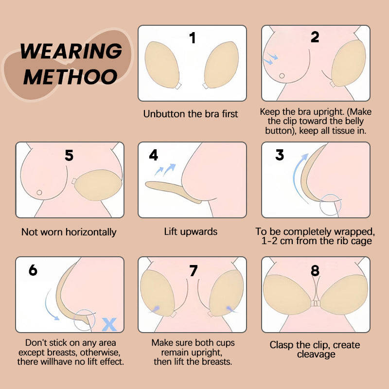 LauraCollection® Adhesive Reusable Invisible Push Up Bra - BUY 1 GET 2