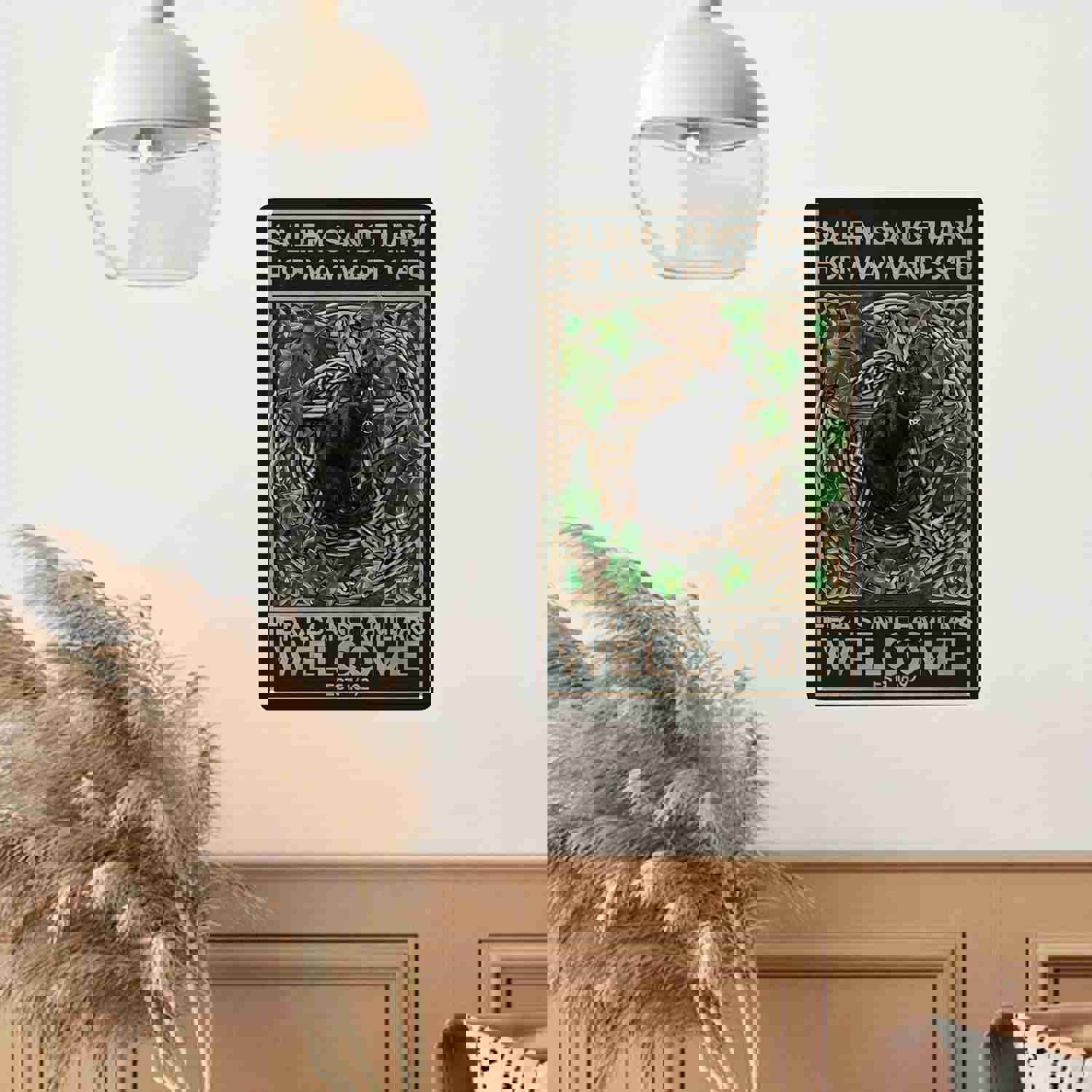 1pc Halloween The Little Olde Cat Metal Tin Sign, Vintage Wall Decor for Home, Bar, Cafe, Garage