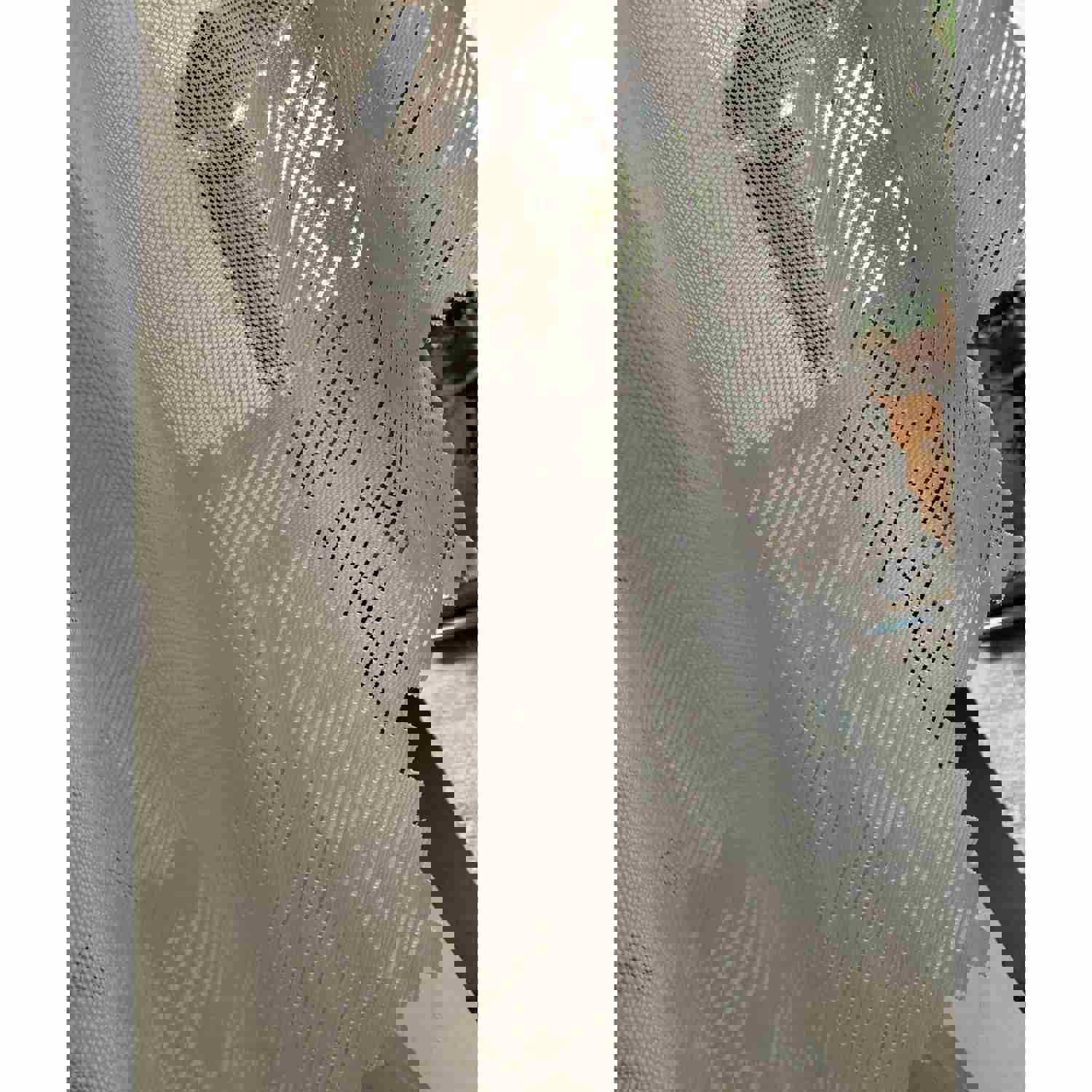 White Lace Swag Curtain Valance Set of 2 Panels