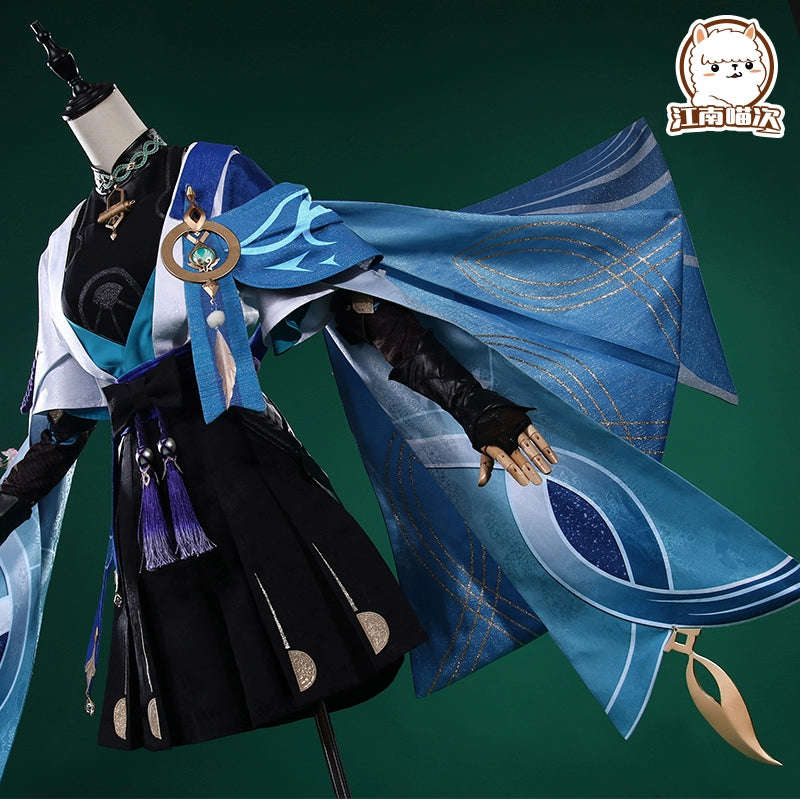 Jiangnan Meow Second Original God Cosplay Costume - Wandering Soldier Game Clothing Full Set for Men