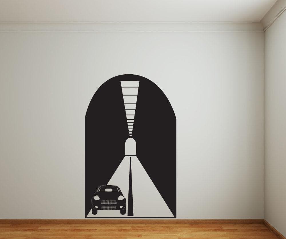 Vinyl Wall Decal Sticker Car Tunnel #OS_DC686 - Removable & Easy to Apply