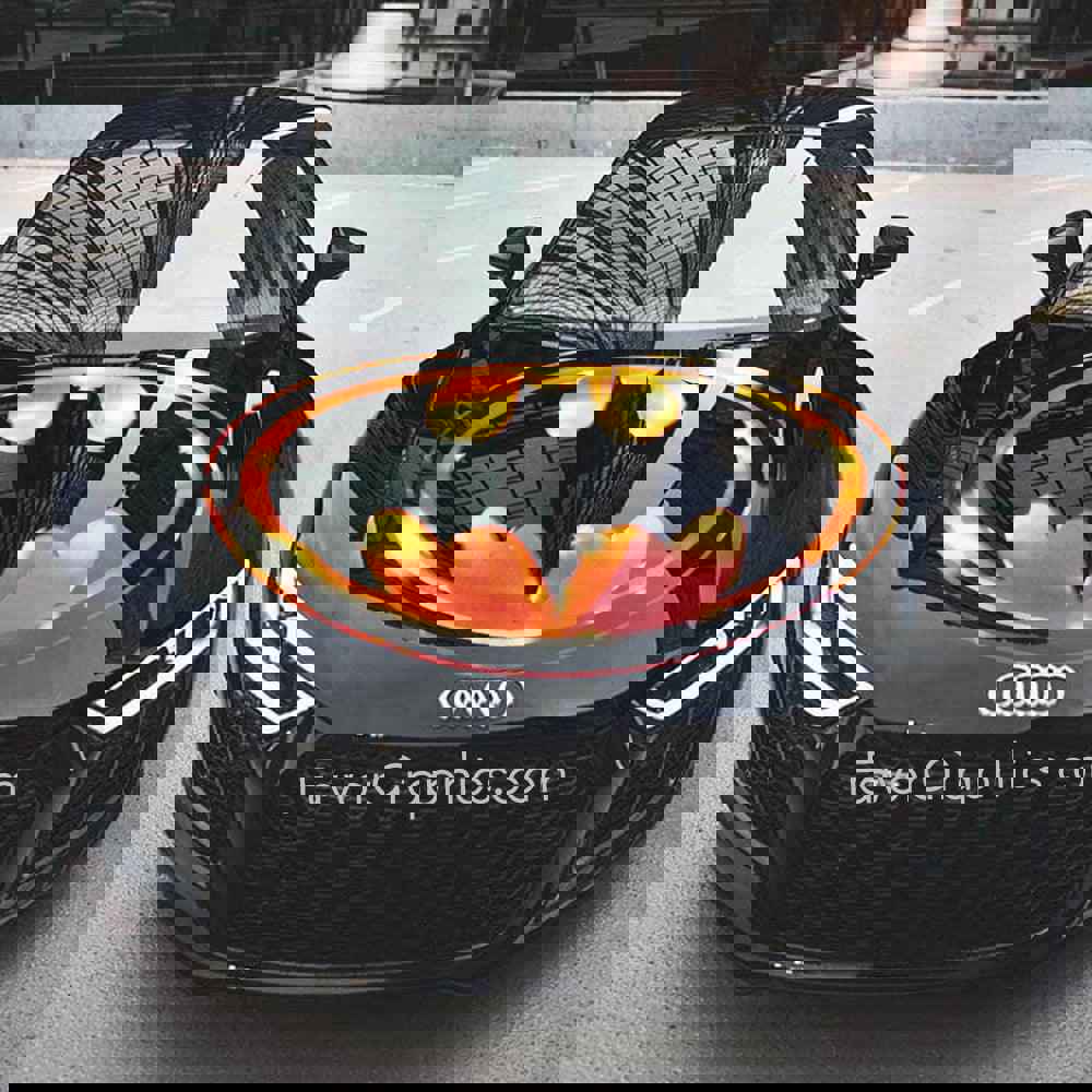 1989 Batman Logo Itasha Car Vinyl Hood Wrap Decal Sticker