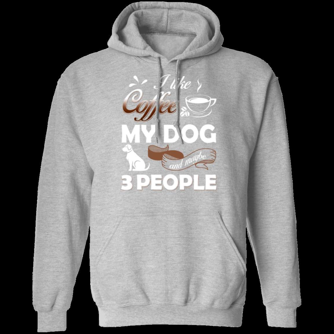 I LIKE COFFEE LADIES Pullover Hoodie - 8 oz Unisex Hoodie with Digital Print