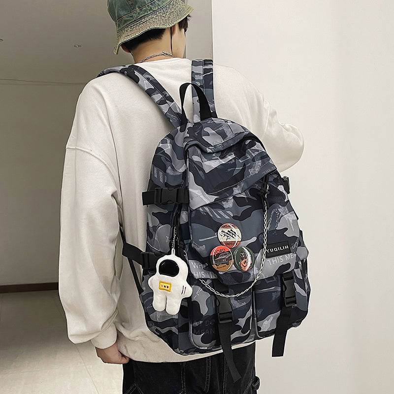 Large Capacity Graffiti College Backpack for Computer
