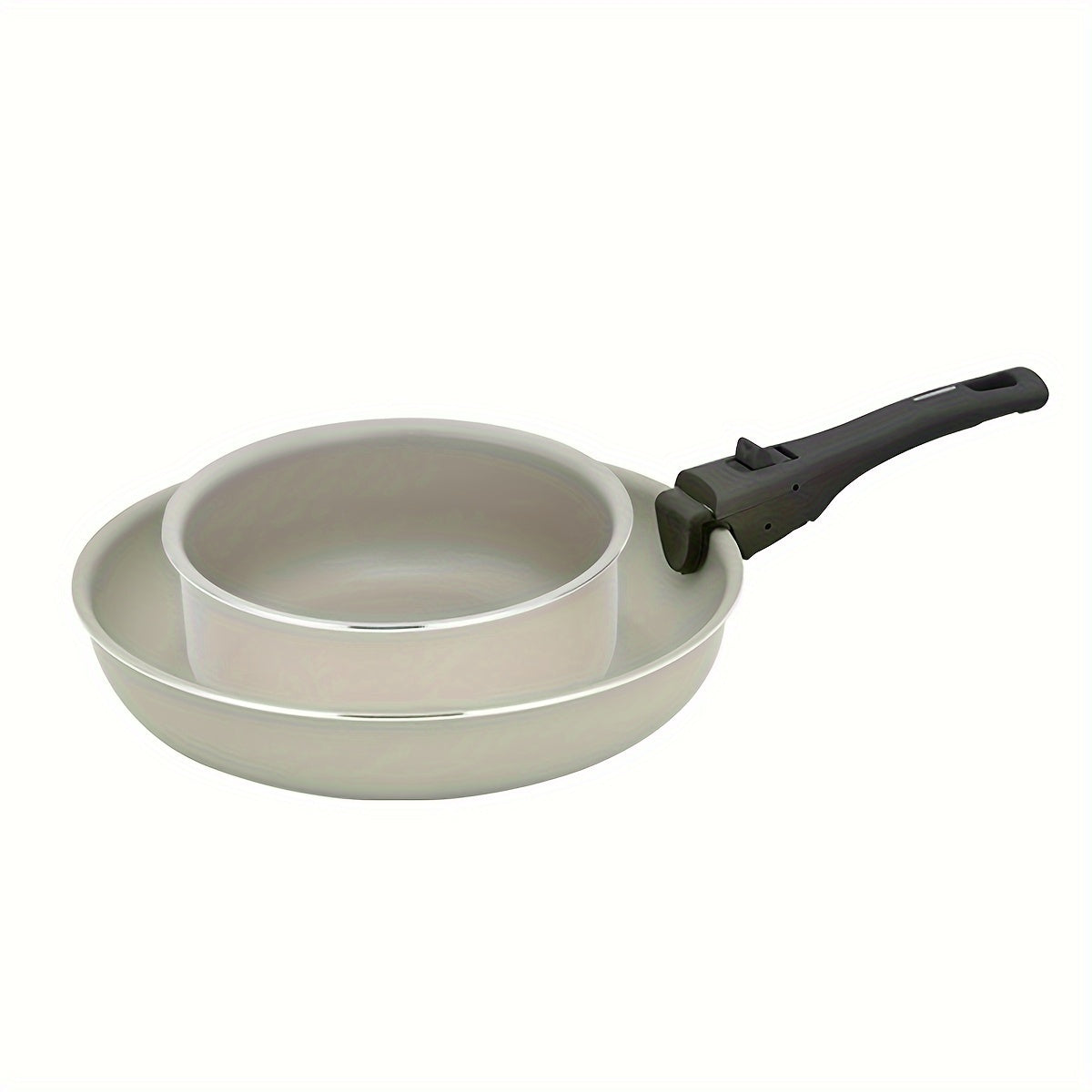 3pcs Detachable Handles Pot and Pan Set for Camping, Fishing, Hiking, and Outdoor Activities - Durable Kitchenware