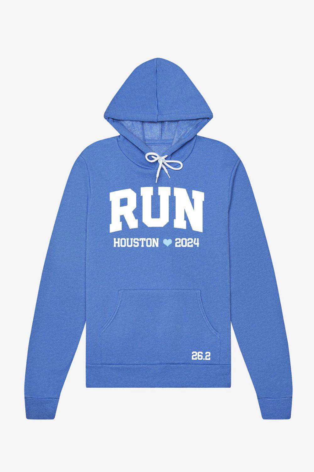 Run Houston 2024 Hoodie - Soft & Comfy Unisex Marathon Hoodie