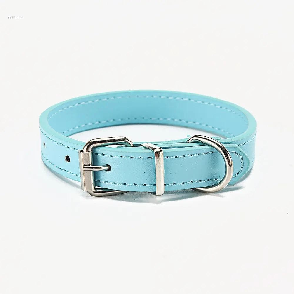 Durable PU Dog and Cat Collar - Stylish Pet Accessory