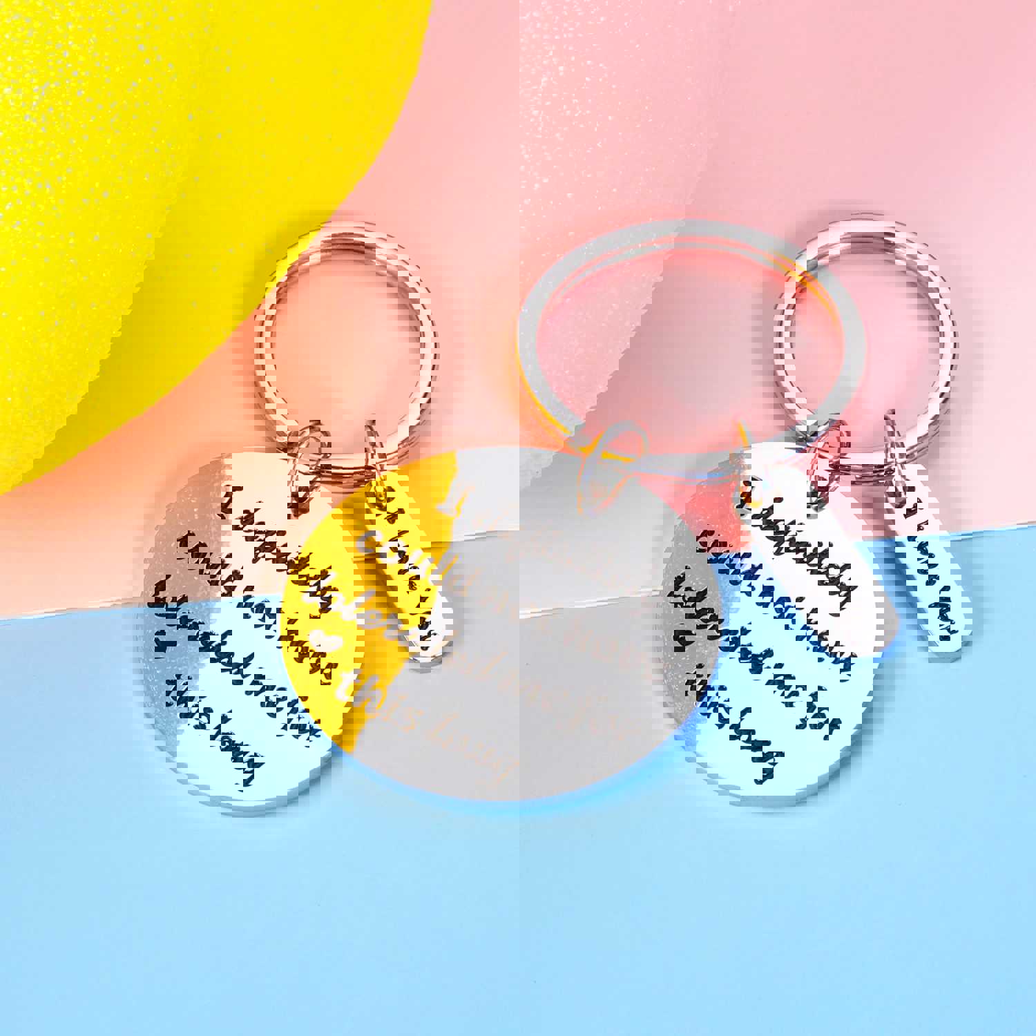 Funny Anniversary Wedding Keychain Gift for Husband, Boyfriend, or Fiance - Engraved with Humorous Love Message