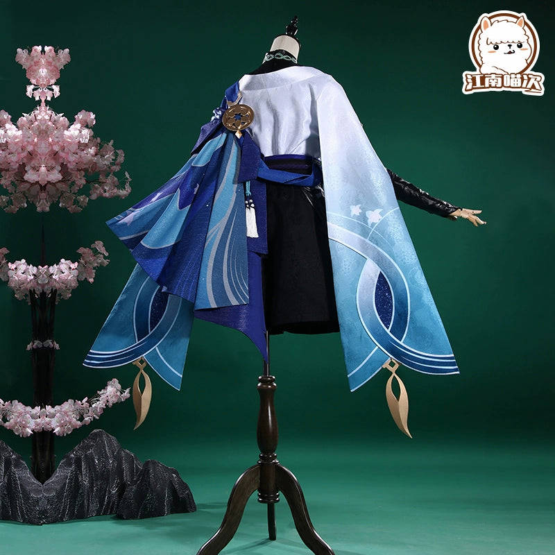 Jiangnan Meow Second Original God Cosplay Costume - Wandering Soldier Game Clothing Full Set for Men