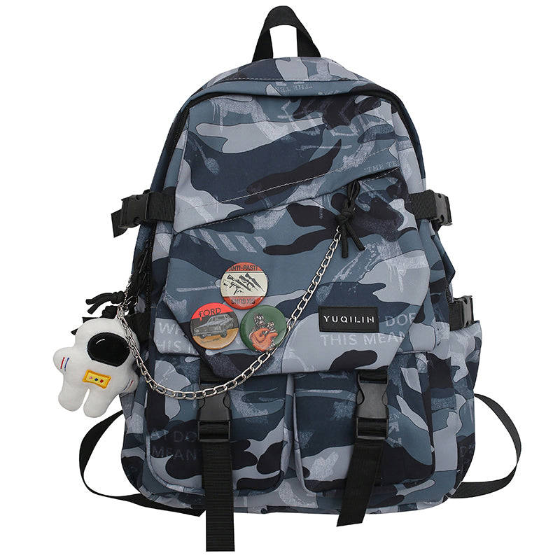 Large Capacity Graffiti College Backpack for Computer