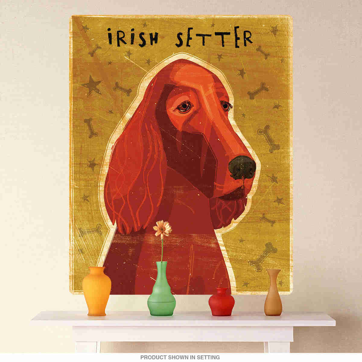 Irish Setter Pet Dog Wall Decal - Removable High-Quality Art