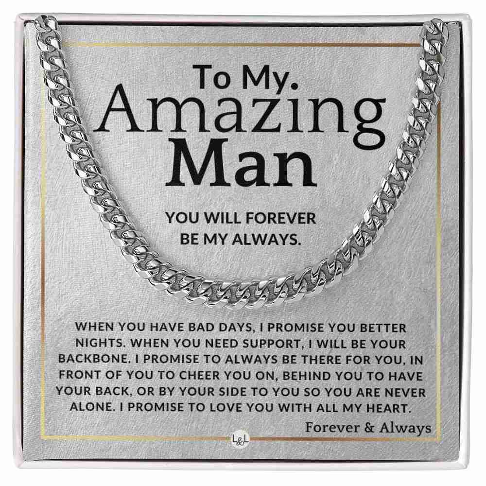 To My Man - Forever My Always - Meaningful Gift Ideas For Him