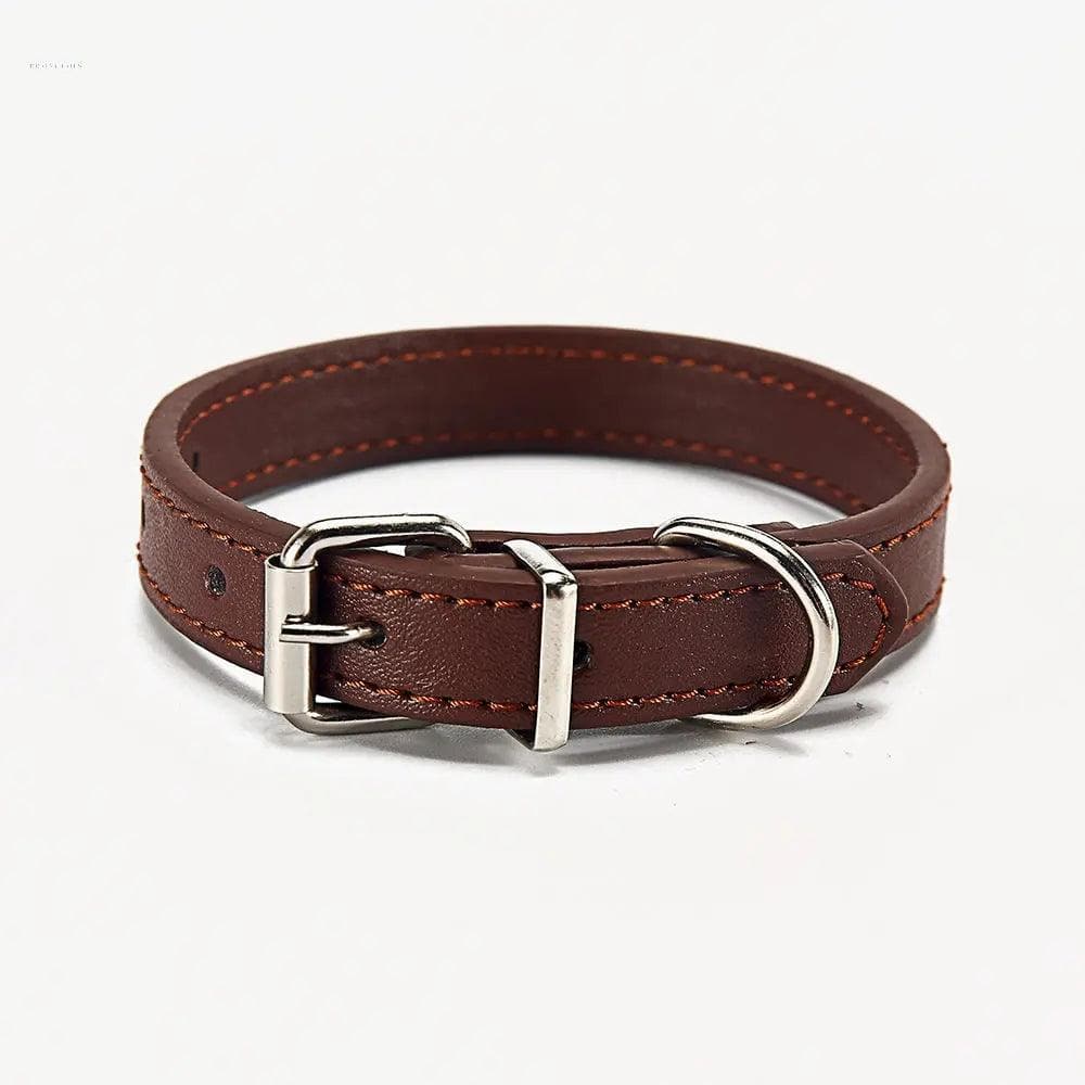 Durable PU Dog and Cat Collar - Stylish Pet Accessory