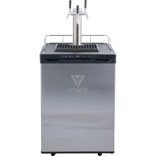 Komos® V2 Full Size Energy Efficient Wine Kegerator with Stainless Steel Intertap Faucets
