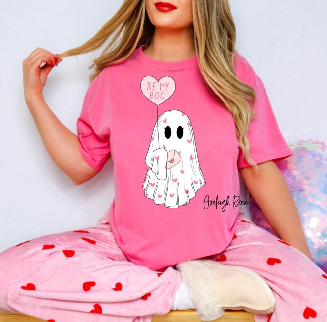 Valentine's Ghost Sweatshirt - Cute Spooky Valentine Gift