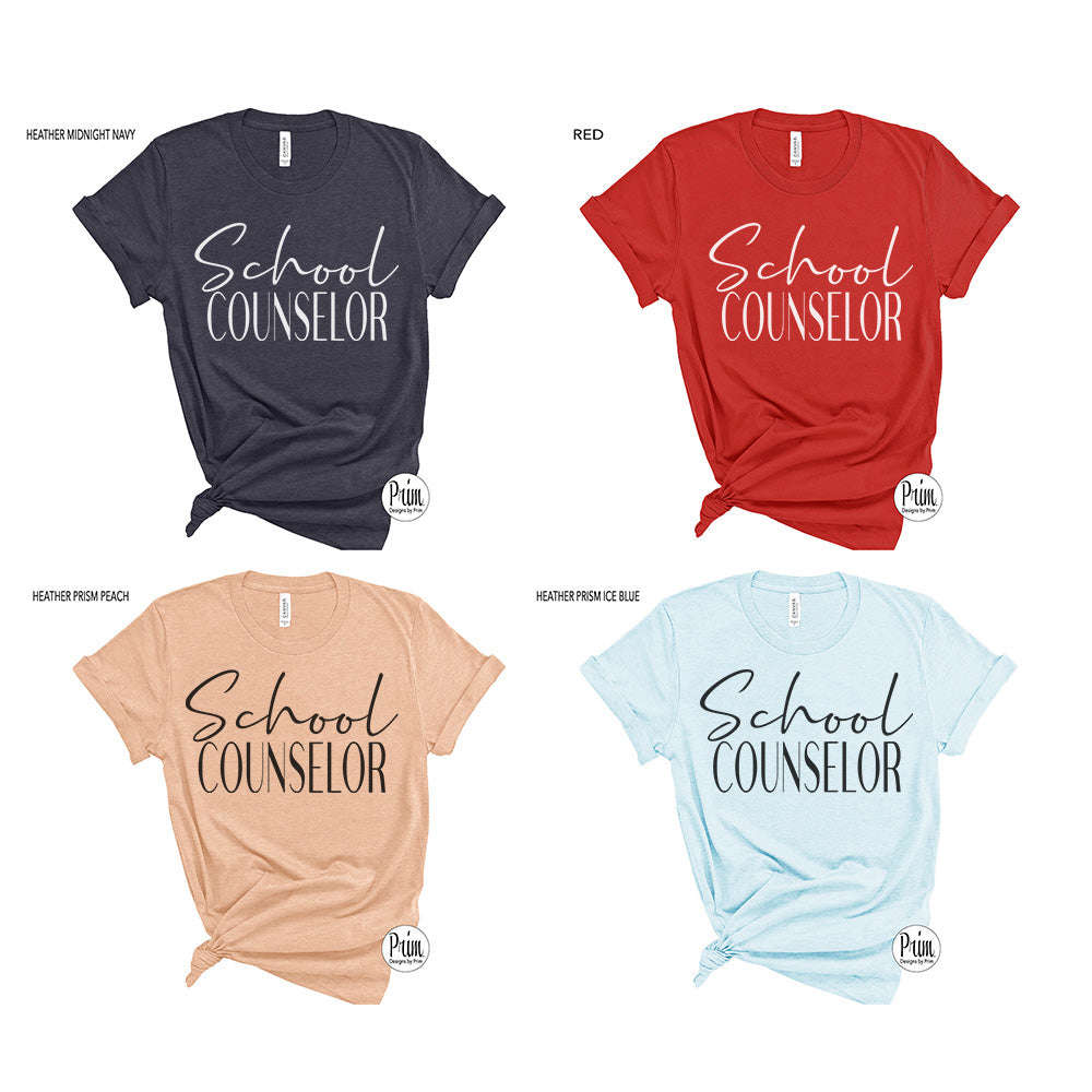 School Counselor Soft Unisex T-Shirt | Therapist Coach Fitness Instructor Mental Health Guidance Training Positive Vibes Educator Top