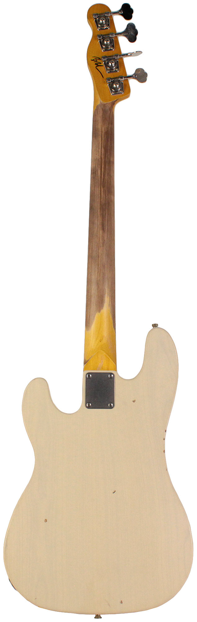 Nash PB-52 Bass Guitar in Mary Kaye White with Light Aging