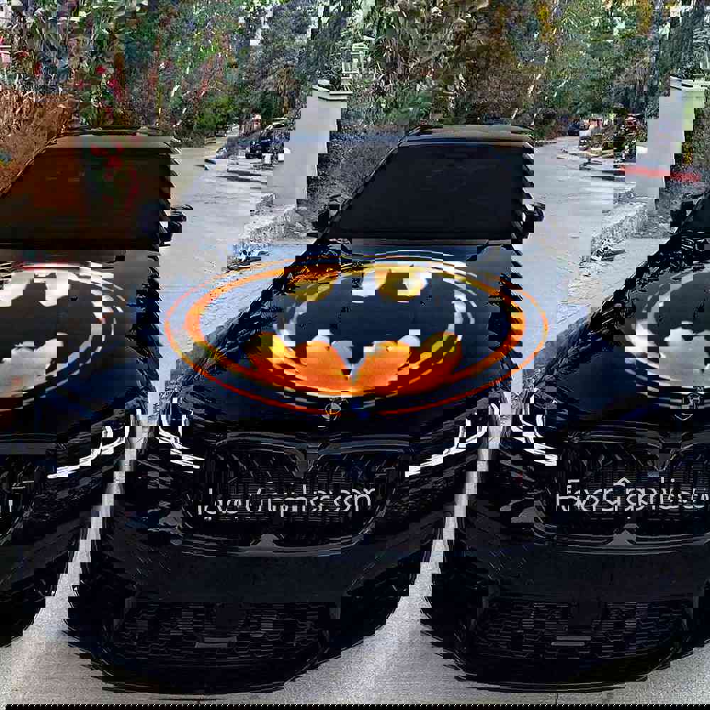 1989 Batman Logo Itasha Car Vinyl Hood Wrap Decal Sticker
