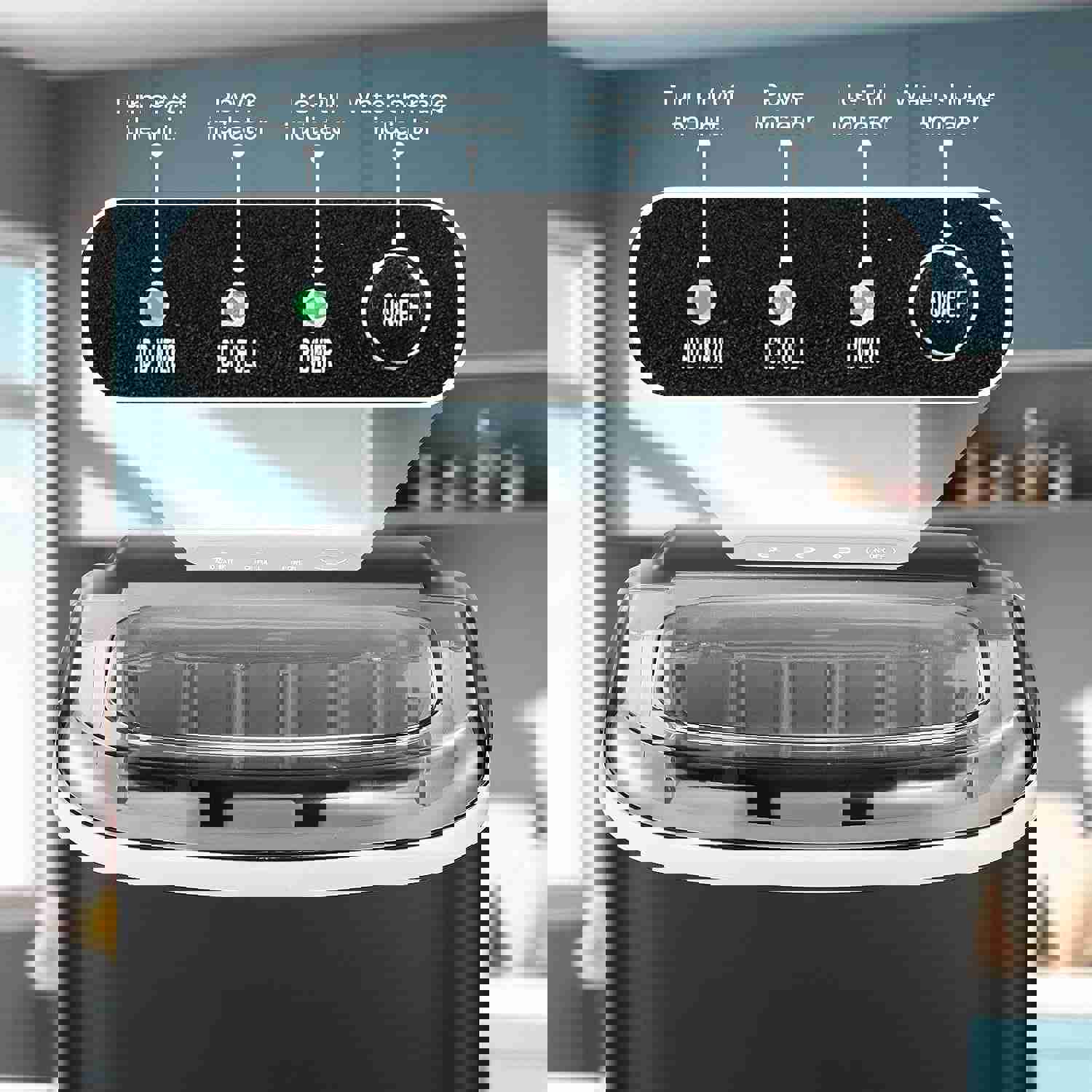 Countertop Ice Maker Machine, Portable Ice Maker with Handle, 27Lbs/24Hrs, 6Mins/9 Pcs Ice Cubes, Self-Cleaning