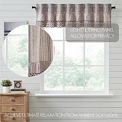 Florette Ruffled Valance 16x72 - Farmhouse Style Window Treatment