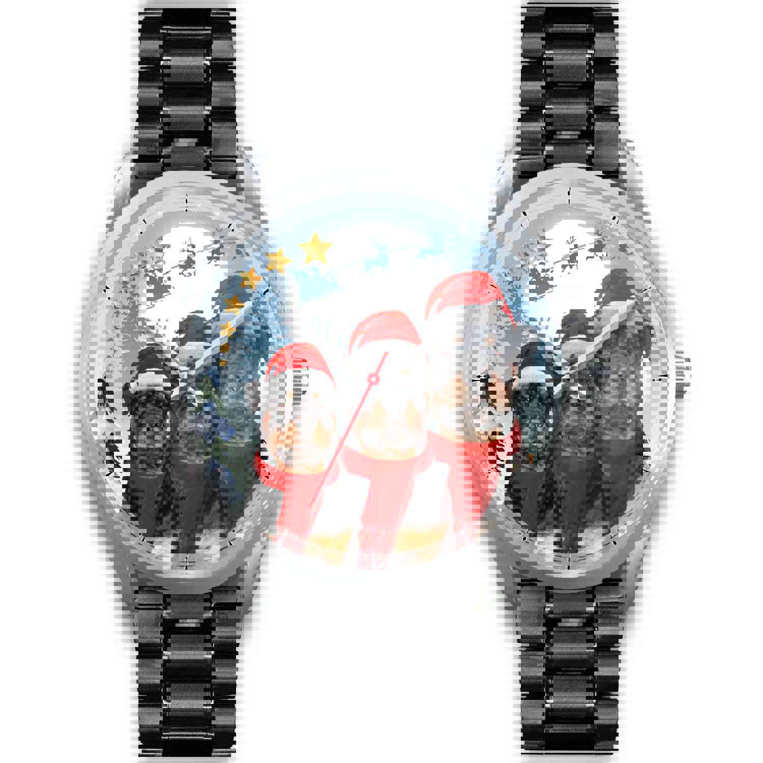 Cute Rottweiler Christmas Special Wrist Watch