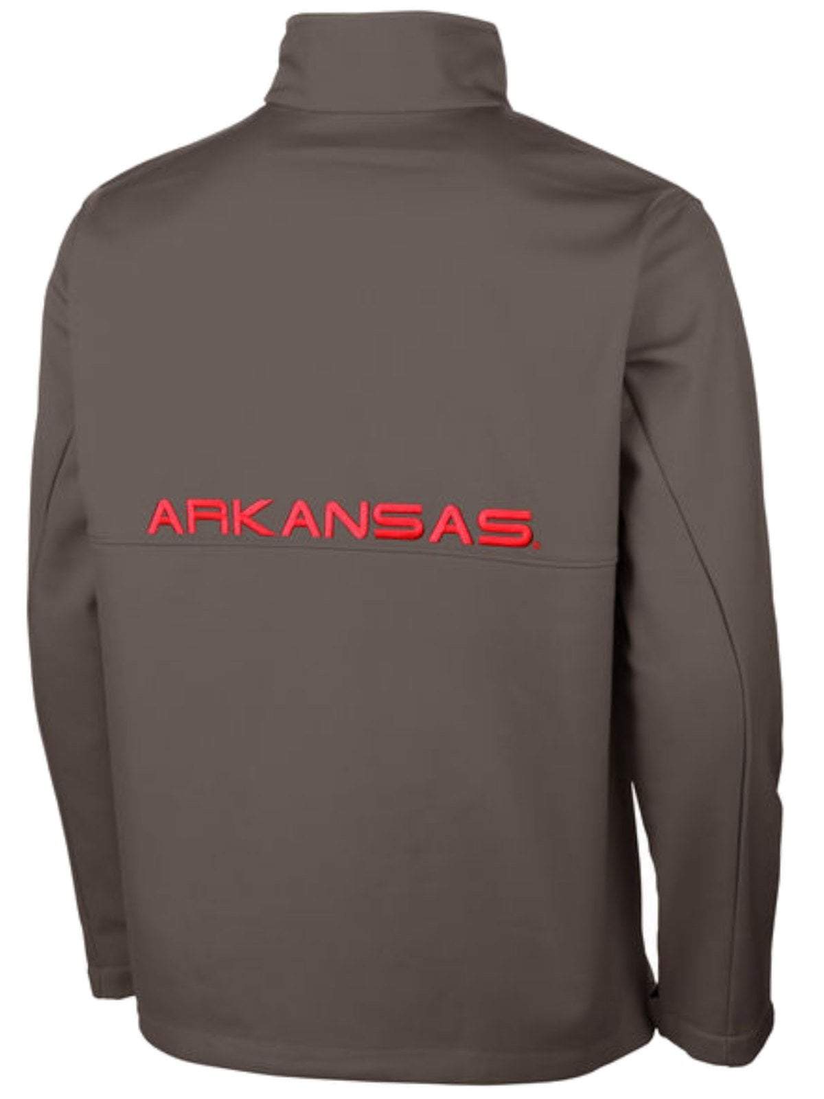 Arkansas Razorbacks Columbia Charcoal Ascender Softshell Full Zip Up Jacket - Men's Large