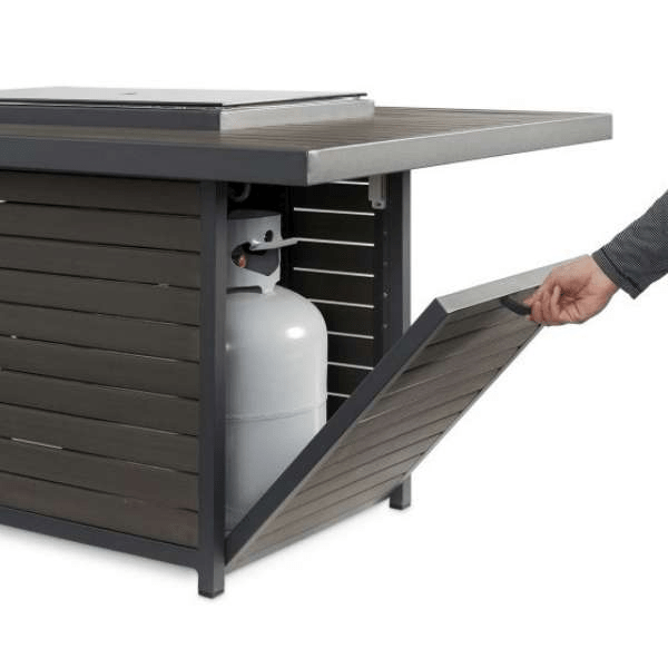 The Outdoor GreatRoom Brooks Rectangular Gas Fire Pit Table BRK-1224-19-K