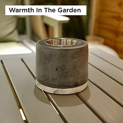 ROUNDFIRE Concrete Tabletop Fire Pit - Indoor & Outdoor Fire Bowl