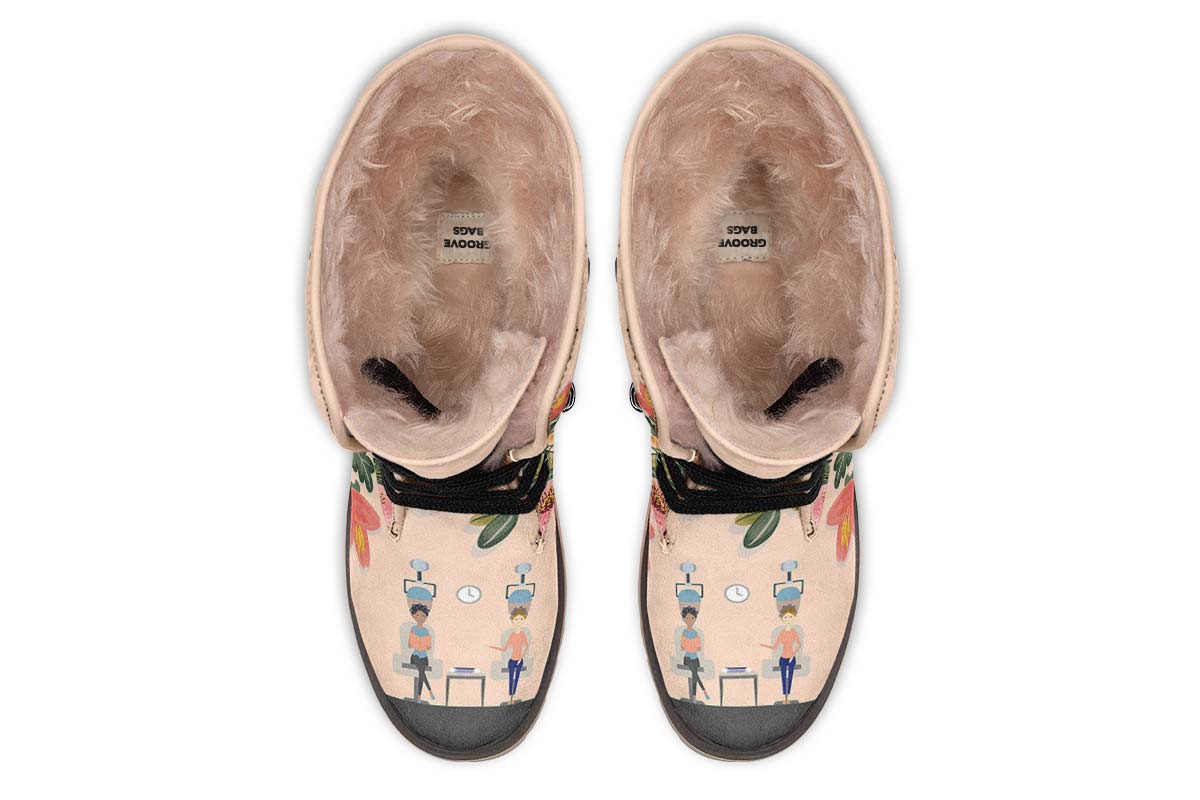 Floral Hair Dresser Polar Vibe Boots