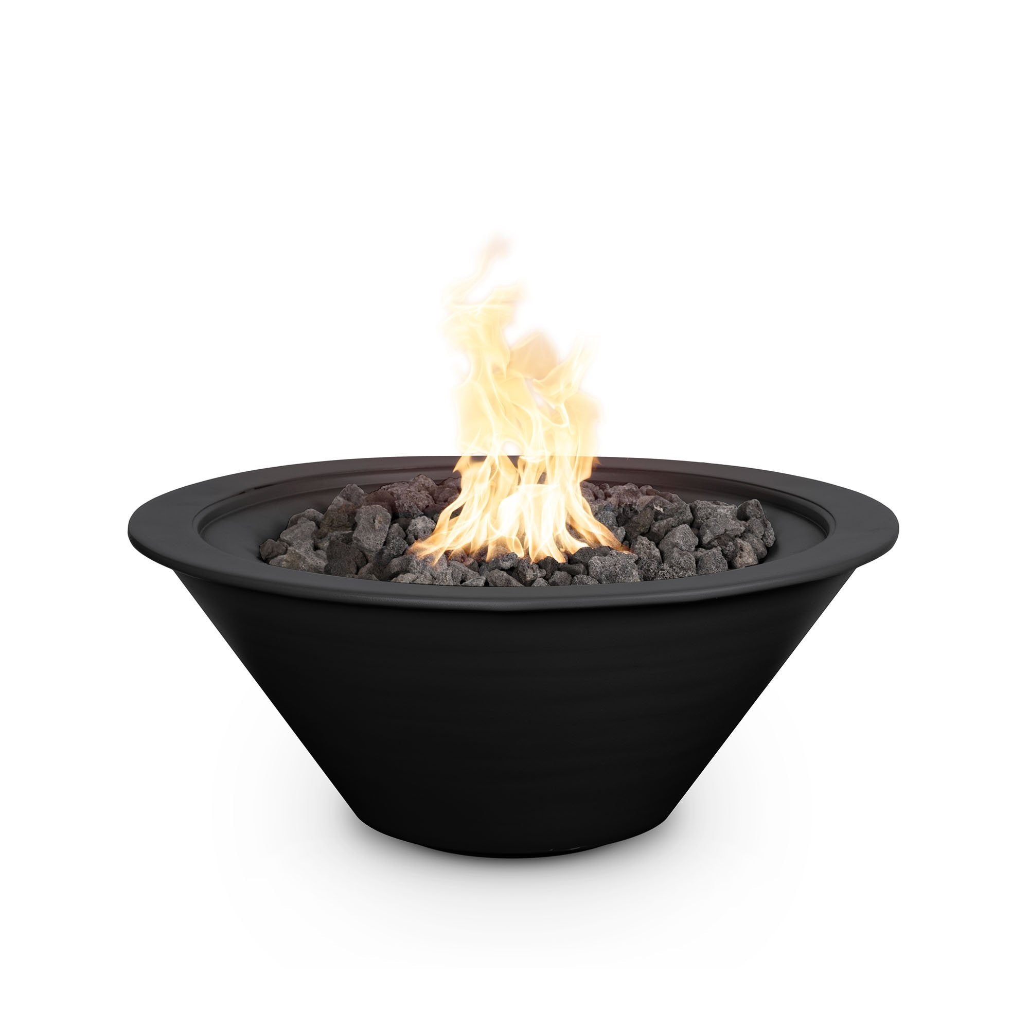 The Outdoor Plus Cazo Round Fire Bowl in Powder Coated Metal with Free Cover