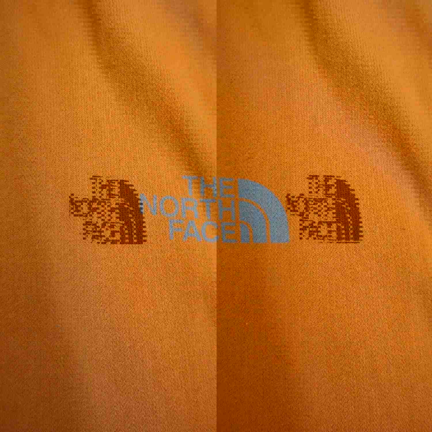 The North Face Men's Orange Pullover Hoodie Sweatshirt - Size Medium