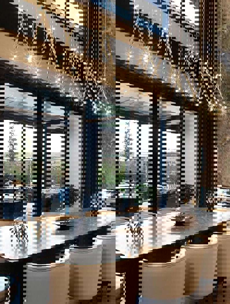 Gold/Chrome/Black Luxury Minimalist Chandelier - MIRODEMI COLLECTION