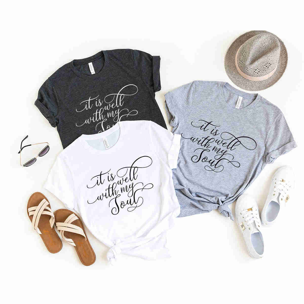 Hymn Shirt - Jesus Faith Based Tee with Bible Verse