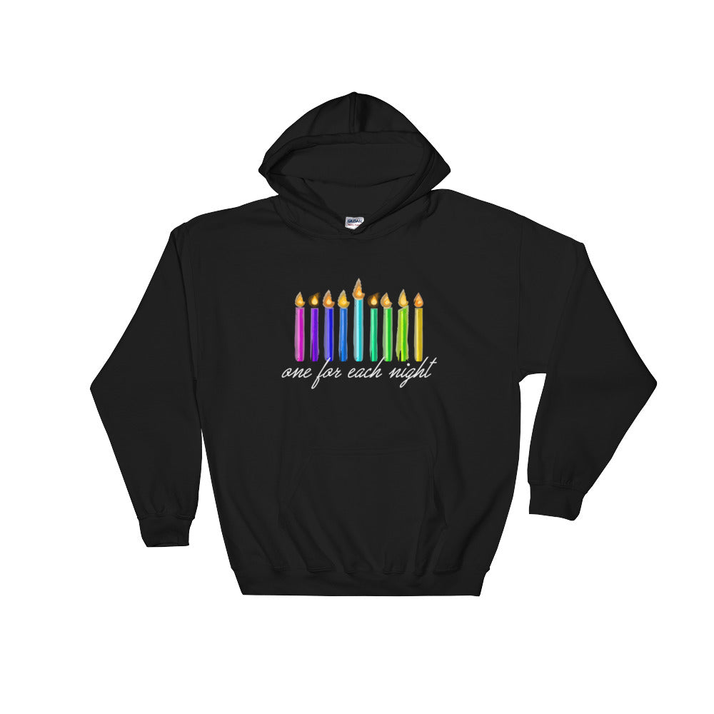 One For Each Night Chanukah Hooded Sweatshirt