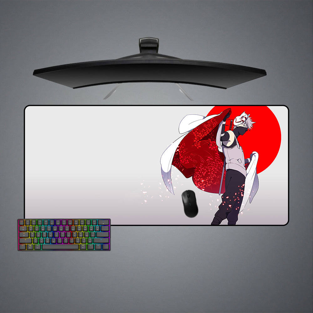 Naruto Kakashi Cape Design Gaming Mouse Pad - M-XXL Size for Computer Desk