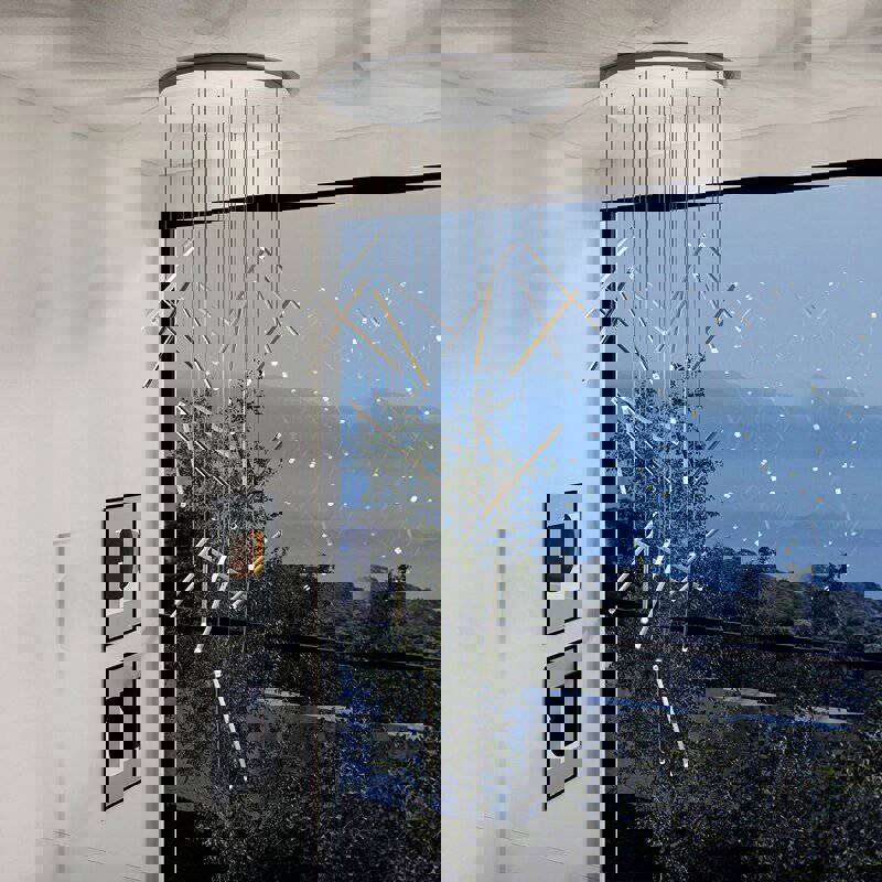 Gold/Chrome/Black Luxury Minimalist Chandelier - MIRODEMI COLLECTION